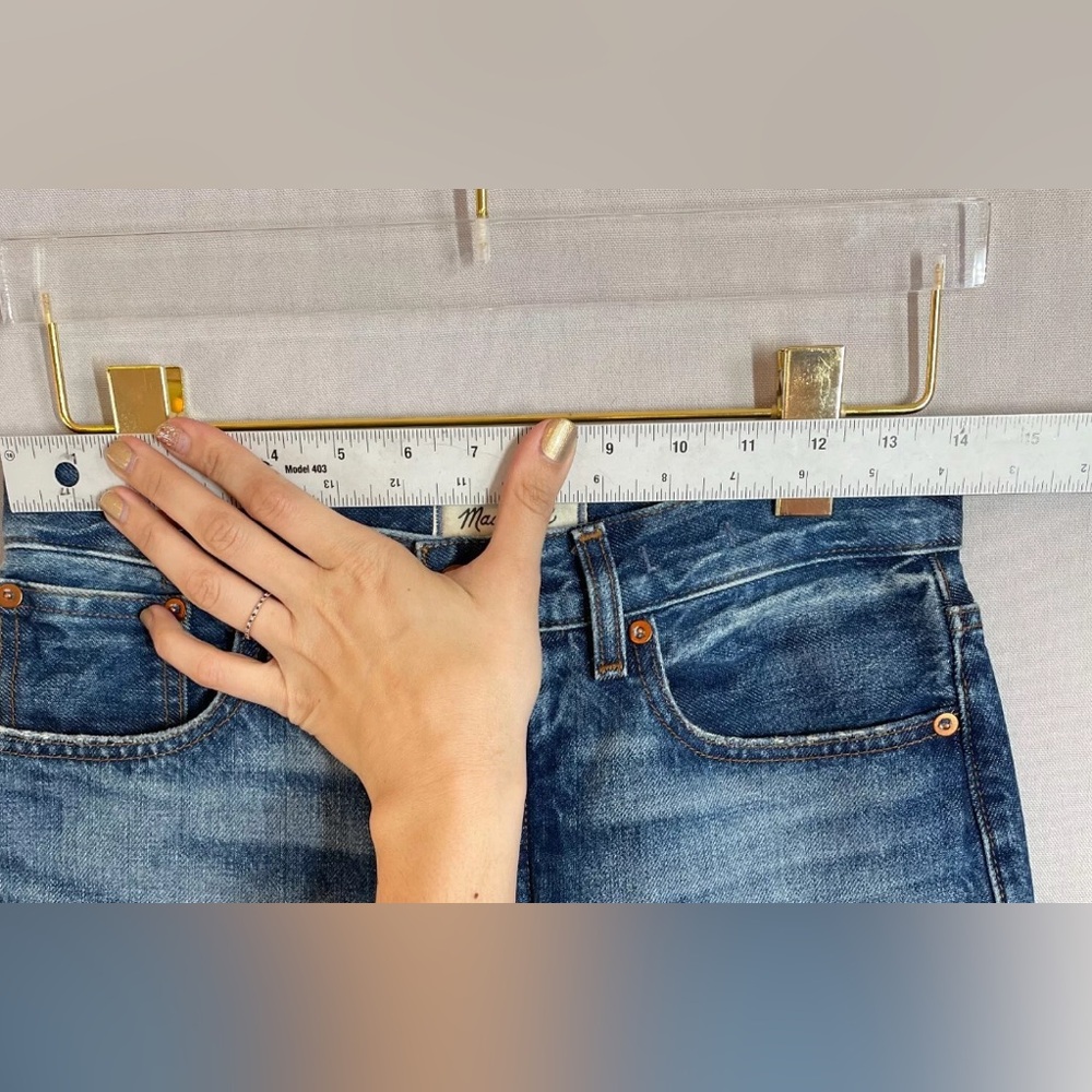 Madewell Jeans Women 23
Low Slung Baggy Loose Wide Leg Button Fly Casual Denim - Picture 7 of 8